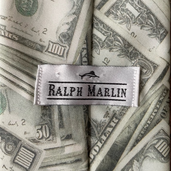 US Money Men’s Vintage Ralph Marlin Necktie - Picture 4 of 4